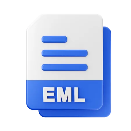 EML File  3D Icon