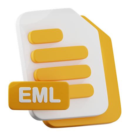EML File  3D Icon