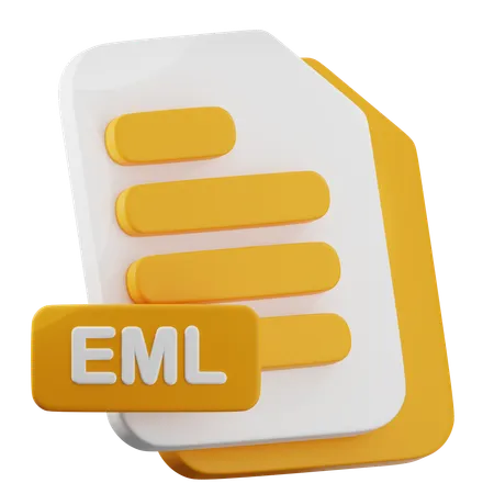 EML File  3D Icon