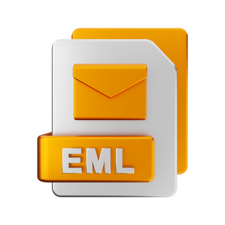 EML File  3D Illustration