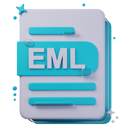 EML File  3D Icon