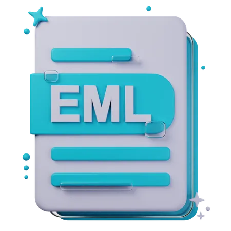 EML File  3D Icon
