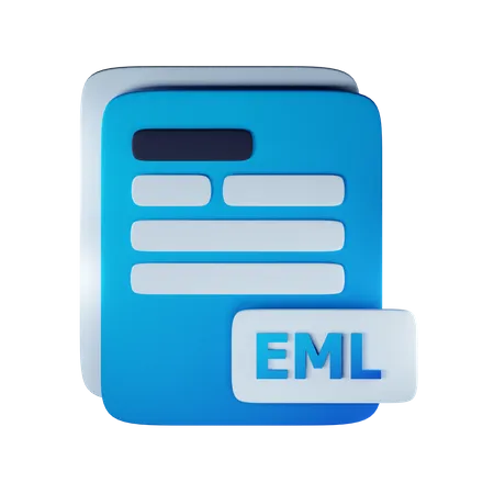 Eml file extension 3D Icon