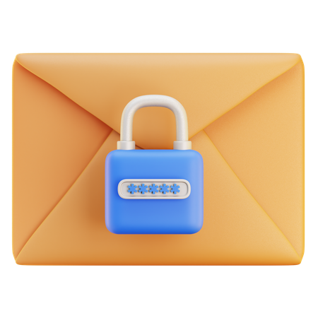 Emmail Security  3D Icon