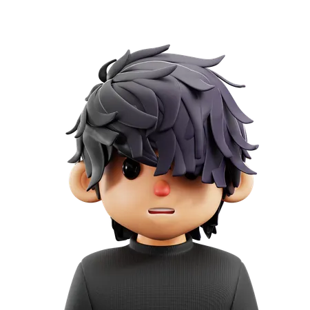 Emo Boy  3D Icon