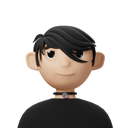 Emo Music Singer  3D Icon
