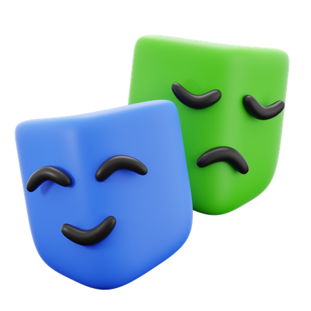 Emoções múltiplas  3D Icon