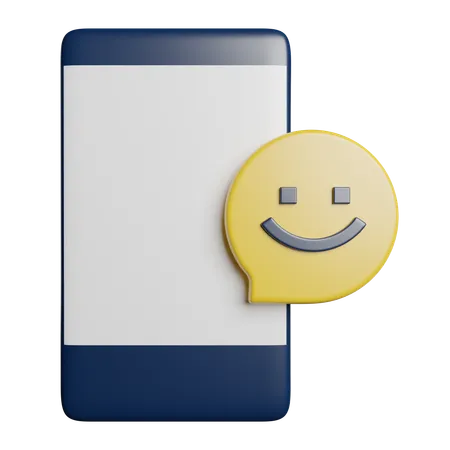 Emoji Chat Message 3D Icon