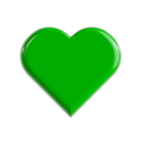 Emoji de amor verde  3D Icon