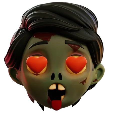 Emoji de amor zumbi  3D Icon