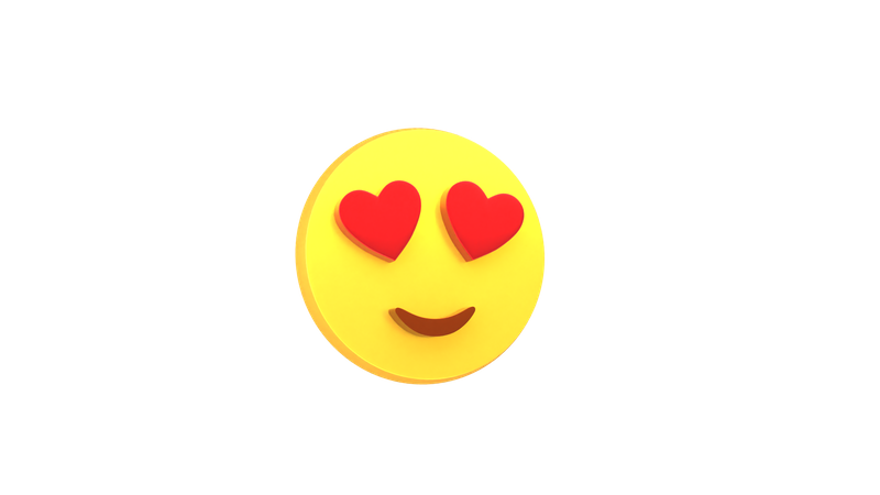 Emoji apaixonado  3D Emoji