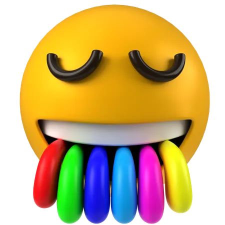 Emoji arcoiris  3D Icon