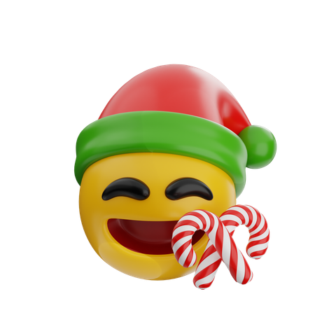 Emoji avec des bonbons  3D Icon