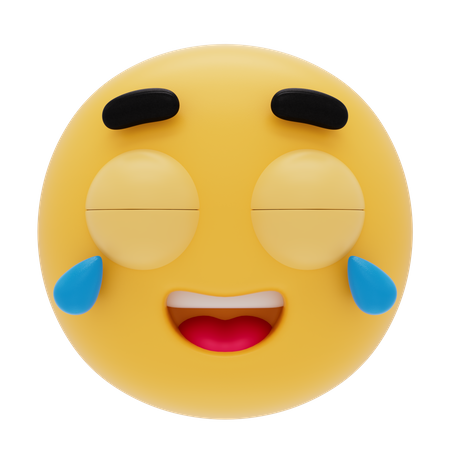 Emoji avec des larmes de joie  3D Icon