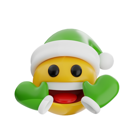 Emoji avec un gant à la main  3D Icon