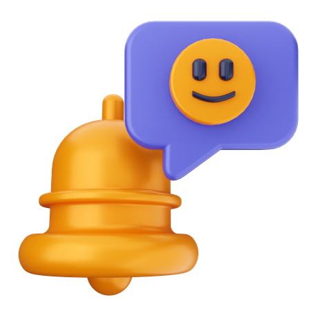 Emoji-Benachrichtigungsglocke  3D Icon