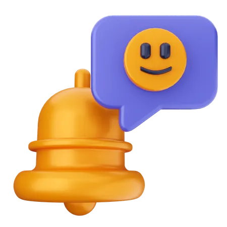 Emoji-Benachrichtigungsglocke  3D Icon