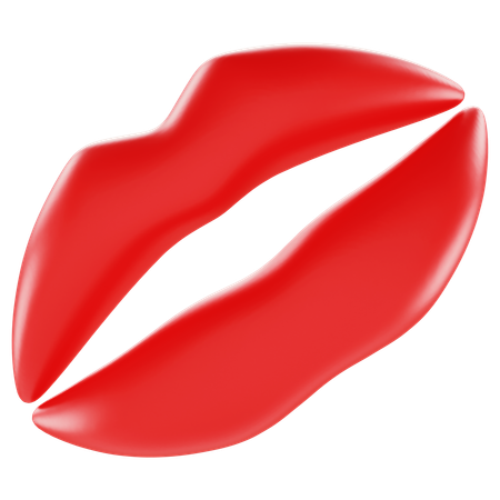 Marca de beso emoji  3D Icon