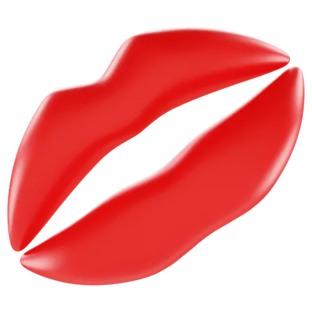 Marca de beso emoji  3D Icon