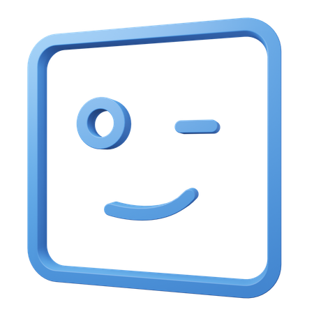 Emoji blink  3D Icon