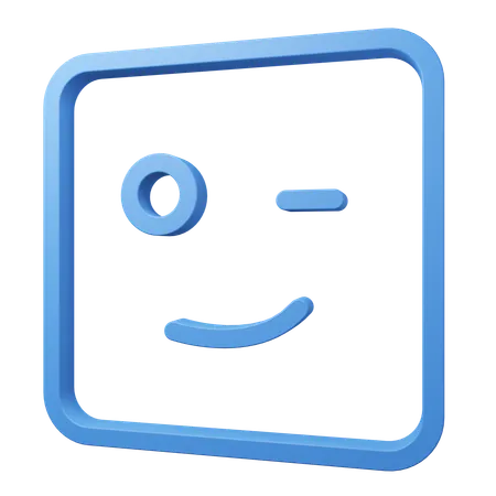 Emoji blinken  3D Icon