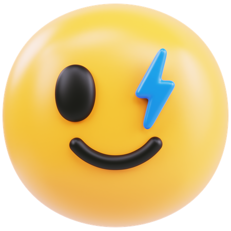 Emoji Blinking  3D Icon