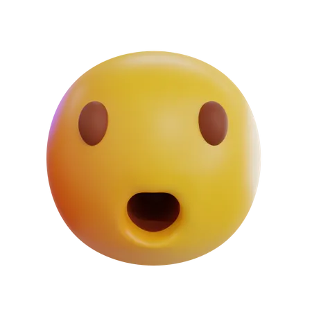 Emoji de boca abierta  3D Icon