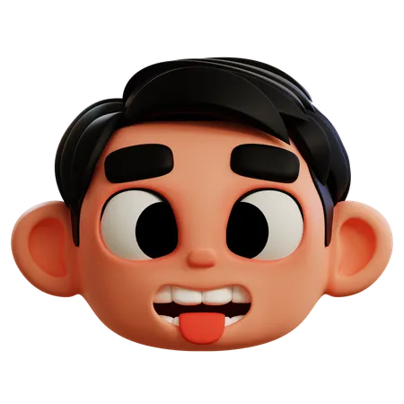 Emoji de rosto com língua  3D Icon