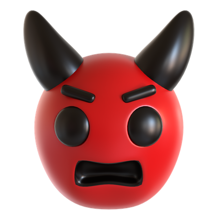 Emoji de cara de diabo  3D Icon