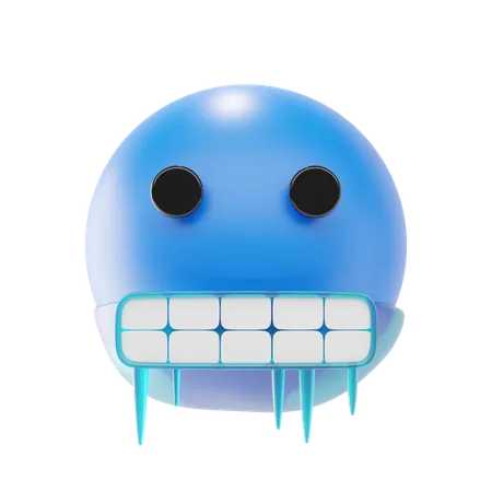 Emoji de cara fria  3D Icon