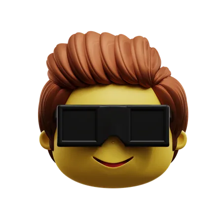 Emoji de rosto legal  3D Icon