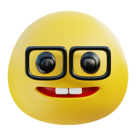 Nerd Face Emoji - Emoji Estudioso Png,Nerd Emoji Png - free transparent ...