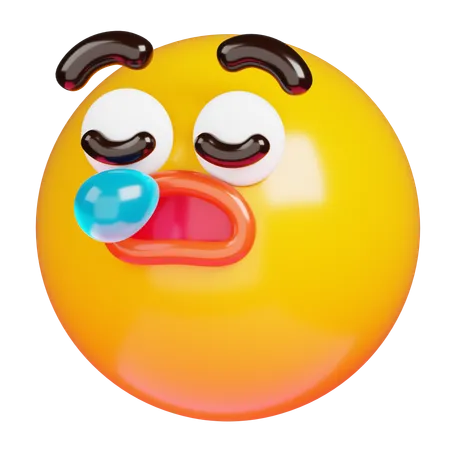 Emoji de rosto sonolento  3D Icon