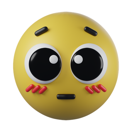 Emoji de rosto suplicante  3D Icon