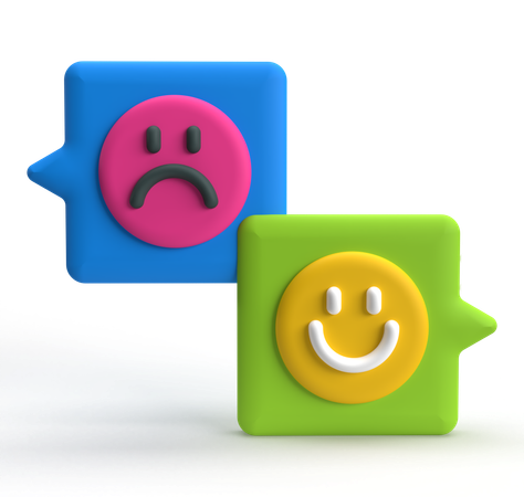Bate-papo emoji  3D Icon