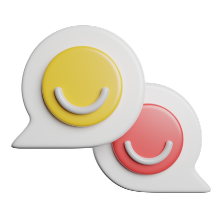 Chat de emojis  3D Icon