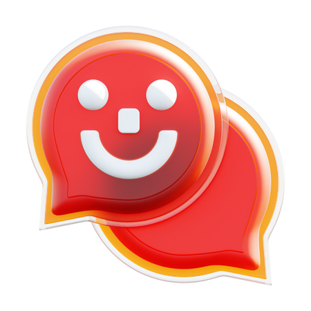 Bate-papo emoji  3D Icon