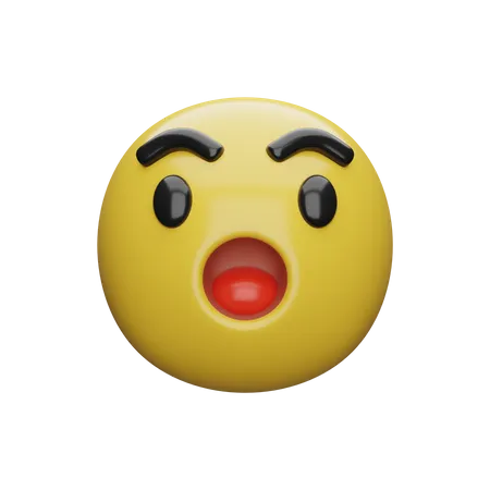 Emoji chocado  3D Emoji