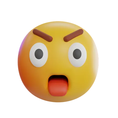 Emoji chocante  3D Icon