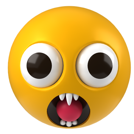 Emoji choqué  3D Icon