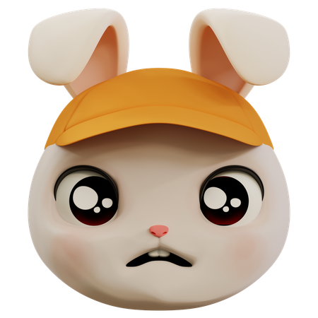 Emoji de coelho triste  3D Icon