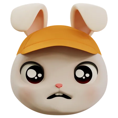 Emoji de coelho triste  3D Icon