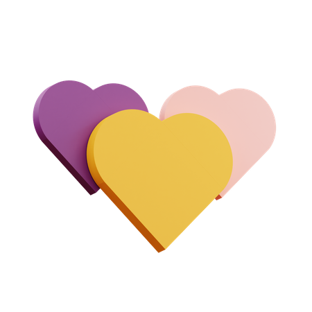 Emoji coeur  3D Icon
