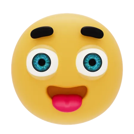 Emoji com língua  3D Icon