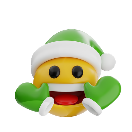 Emoji com luva de mão  3D Icon