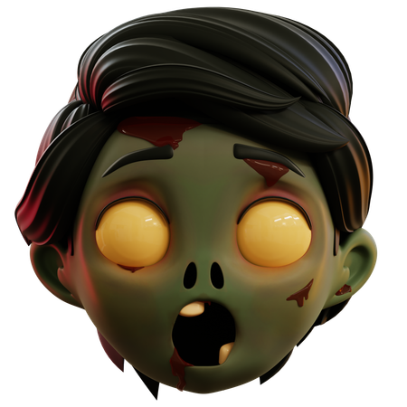 Emoji de zumbi assustado  3D Icon