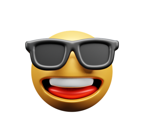 Emoji com óculos  3D Icon