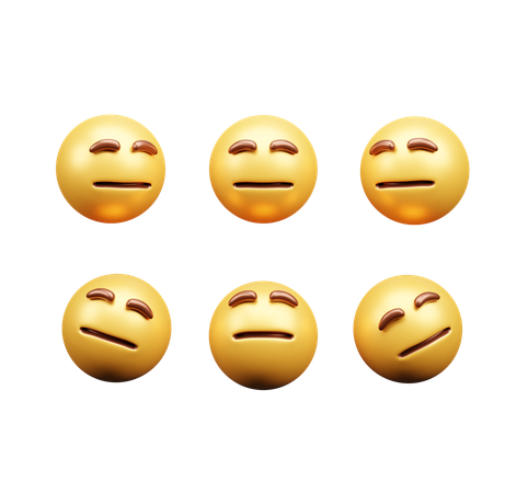 Emoji confundido  3D Icon