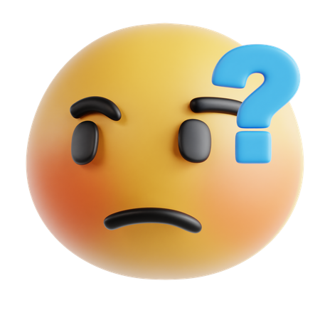 Emoji confuso  3D Icon