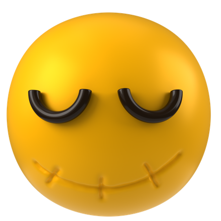 Emoji costurado  3D Icon